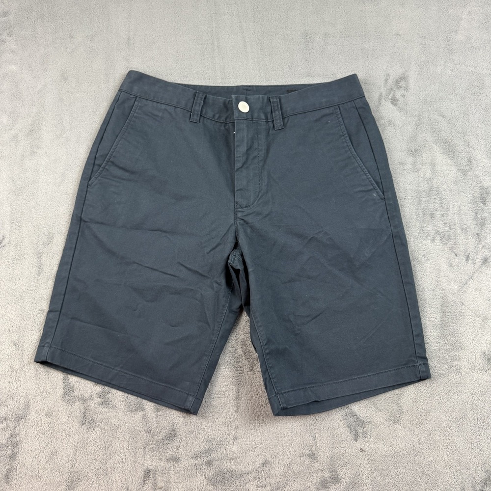 Bonobos‎ Shorts Mens Size 29 Navy Blue 9" Chino Dress Casual Stretch Link Button